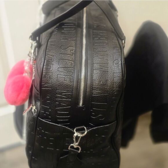 Steve Madden BZiva Logo Weekender- Black - Picture 5 of 10